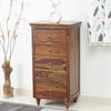 Belgium Sheesham Wood Tall Chest Of Drawer - Furniselan - Teak-Finish
