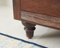Belgium Sheesham Wood Tall Chest Of Drawer - Furniselan - Grey-Finish