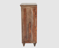 Belgium Sheesham Wood Tall Chest Of Drawer - Furniselan - Grey-Finish