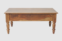 Belgium Sheesham Wood Two Drawer Coffee Table - Furniselan - Teak-Finish