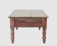 Belgium Sheesham Wood Two Drawer Coffee Table - Furniselan - Grey-Finish