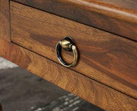 Belgium Sheesham Wood Two Drawer Coffee Table - Furniselan - Teak-Finish