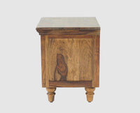 Belgium Solid Wood Bedside Table - Furniselan - Teak-Finish