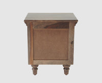 Belgium Solid Wood Bedside Table - Furniselan - Grey-Finish