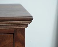 Belgium Solid Wood Bedside Table - Furniselan - Grey-Finish