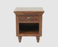 Belgium Solid Wood Bedside Table - Furniselan - Teak-Finish