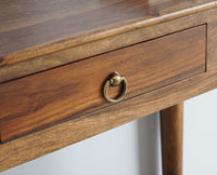 Belgium Solid Wood Console Table - Furniselan - Teak-Finish