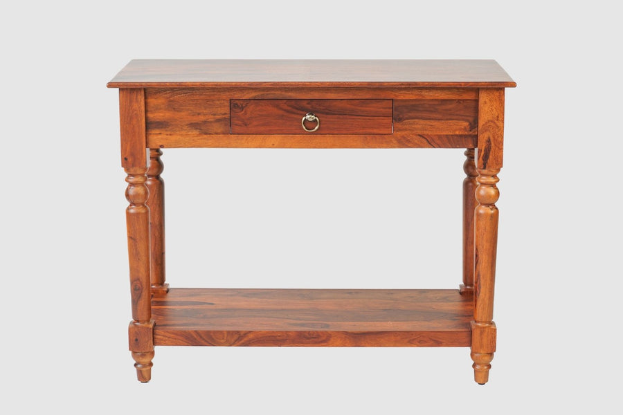 Belgium Solid Wood Console Table - Furniselan - Maple-Finish