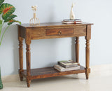 Belgium Solid Wood Console Table - Furniselan - Teak-Finish