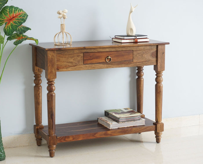 Belgium Solid Wood Console Table - Furniselan