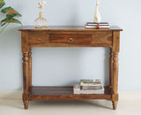 Belgium Solid Wood Console Table - Furniselan - Teak-Finish
