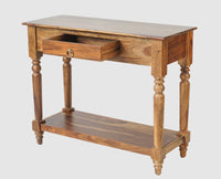 Belgium Solid Wood Console Table - Furniselan - Teak-Finish