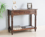 Belgium Solid Wood Console Table - Furniselan - Grey-Finish