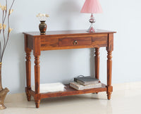 Belgium Solid Wood Console Table - Furniselan - Maple-Finish