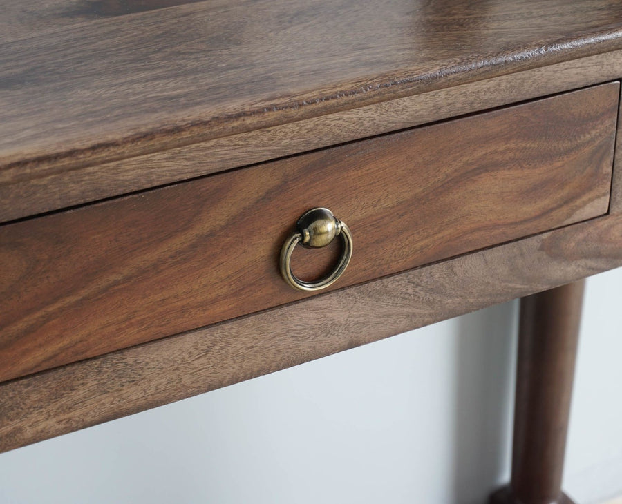 Belgium Solid Wood Console Table - Furniselan - Grey-Finish