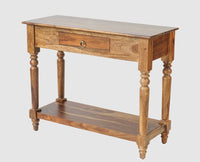 Belgium Solid Wood Console Table - Furniselan - Teak-Finish