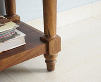 Belgium Solid Wood Console Table - Furniselan - Teak-Finish