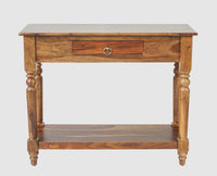 Belgium Solid Wood Console Table - Furniselan - Teak-Finish