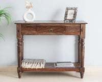Belgium Solid Wood Console Table - Furniselan - Grey-Finish