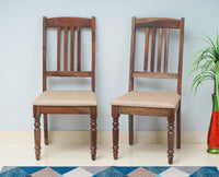 Belgium Solid Wood Dining Chair Set - Dining Chair - Furniselan - Grey-Finish
