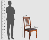 Belgium Solid Wood Dining Chair Set - Dining Chair - Furniselan - Maple-Finish