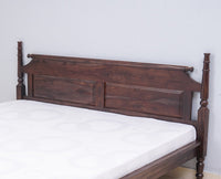 Belgium Solid Wood Queen Size Bed - Furniselan-Grey-Finish