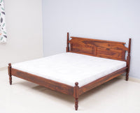 Belgium Solid Wood Queen Size Bed - Furniselan-Maple-Finish