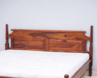 Belgium Solid Wood Queen Size Bed - Furniselan-Maple-Finish