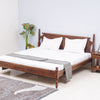 Belgium Solid Wood Queen Size Bed - Furniselan-Teak-Finish