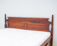 Belgium Solid Wood Queen Size Bed With Storage Drawer - Furniselan-Maple-Finish