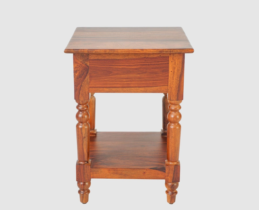 Belgium Solid Wood Side Table - Furniselan - Maple-Finish