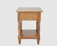 Belgium Solid Wood Side Table - Furniselan - Teak-Finish