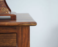 Belgium Solid Wood Side Table - Furniselan - Teak-Finish