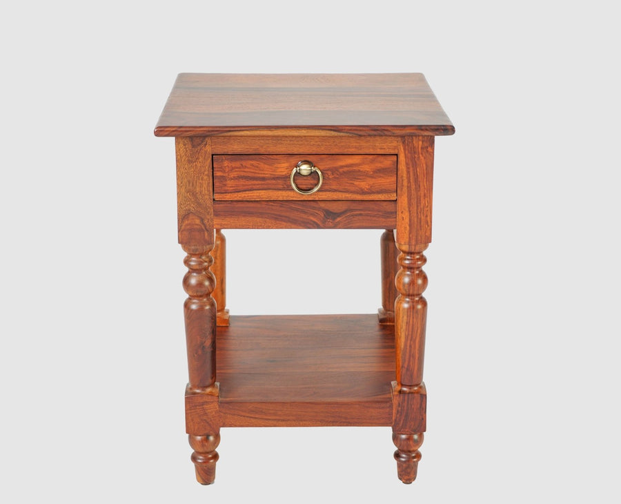 Belgium Solid Wood Side Table - Furniselan - Maple-Finish