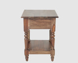 Belgium Solid Wood Side Table - Furniselan - Grey-Finish