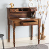 Belgium Solid Wood Study Table - Furniselan - Teak-Finish