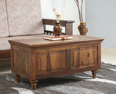 Belgium Solid Wood Trunk Box - Furniselan - Teak-Finish