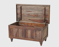 Belgium Solid Wood Trunk Box - Furniselan - Grey-Finish
