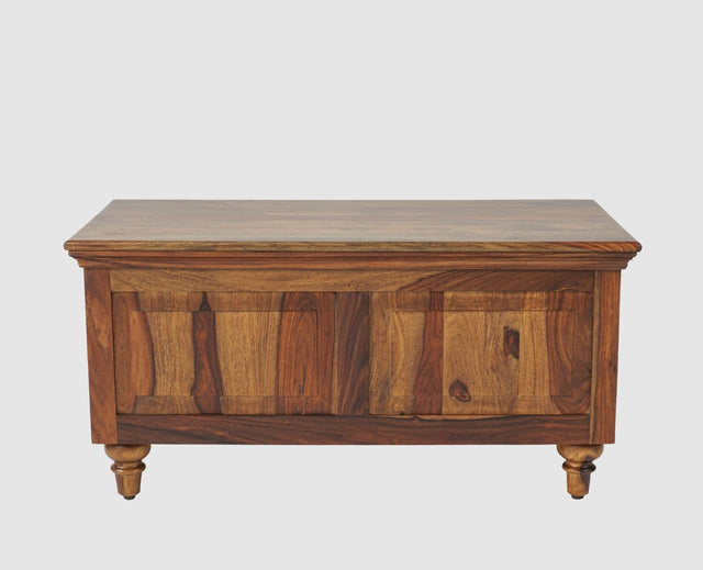 Belgium Solid Wood Trunk Box - Furniselan - Teak-Finish