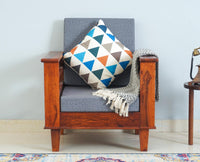 Bikaner Sheesham Wood 1 Seater Sofa - Furniselan - Maple-Finish