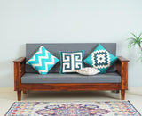 Bikaner Sheesham Wood 3 Seater Sofa - Three Seater Sofa - Furniselan - Maple-Finish