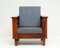Bikaner Sheesham Wood 5 Seater Sofa With Coffee Table-3+1+1+Table - sofa - Furniselan - Maple-Finish