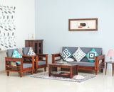 Bikaner Sheesham Wood 5 Seater Sofa With Coffee Table-3+1+1+Table