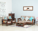 Bikaner Sheesham Wood 5 Seater Sofa With Coffee Table-3+1+1+Table - sofa - Furniselan - Grey-Finish