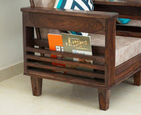 Bikaner Sheesham Wood 5 Seater Sofa With Coffee Table-3+1+1+Table - sofa - Furniselan - Grey-Finish