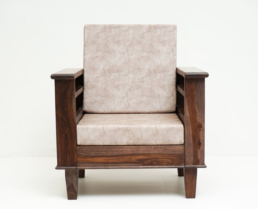 Bikaner Sheesham Wood 5 Seater Sofa With Coffee Table-3+1+1+Table - sofa - Furniselan - Grey-Finish