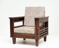 Bikaner Sheesham Wood 5 Seater Sofa With Coffee Table-3+1+1+Table - sofa - Furniselan - Grey-Finish