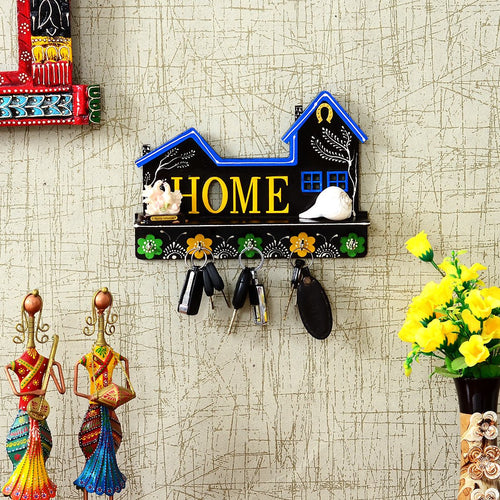 Black MDF Home Decorative Key Holder - Furniselan
