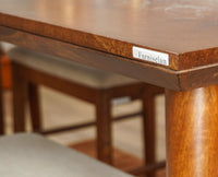 Boston Solid Wood Rattan Cane Dining Table Eight Seater Set (Copy) Furniselan Brown-Finish
