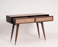 Boston Solid Wood Rattan Cane Dressor Furniselan Grey-Finish